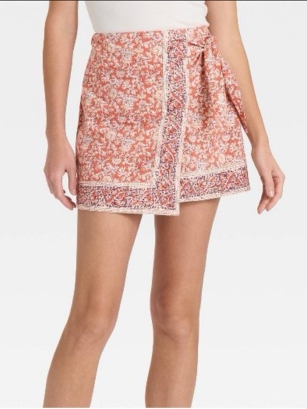 Universal Thread Mini Wrap Skirt